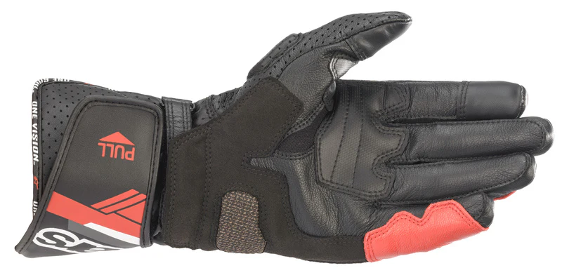 Alpinestars SP-8 v3 nahkahanska, musta/punainen/valkoinen - Image 2