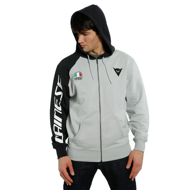 Dainese Racing Service huppari, harmaa/musta - Image 4