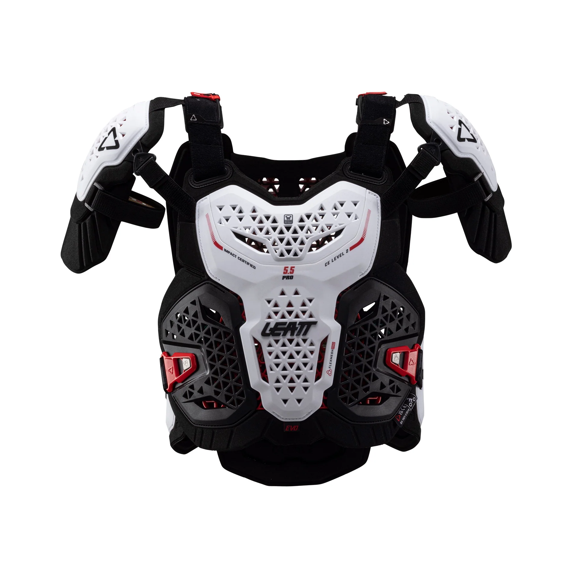 Leatt Chest Protector 5.5 Evo, white, S/M 160-172cm