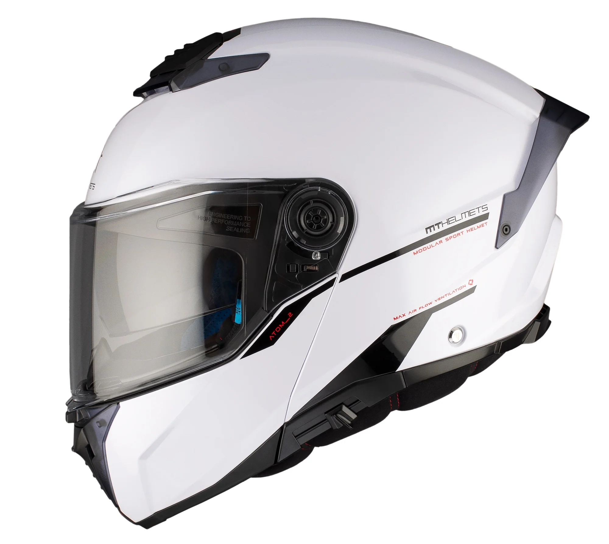 MT Atom 2 SV avattava kypärä, valkoinen - Image 2