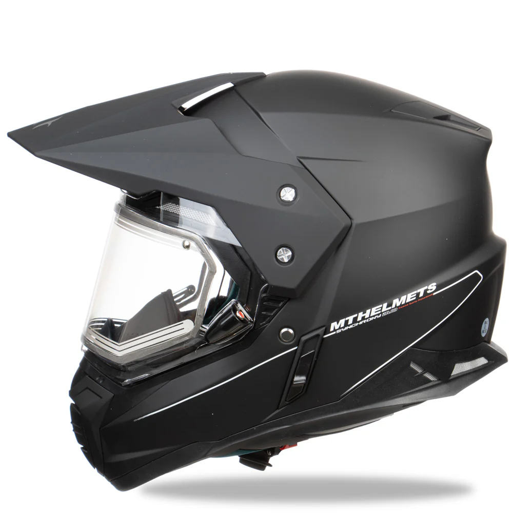 MT Duo Sport kypärä sähkövisiirillä, mattamusta - Image 3