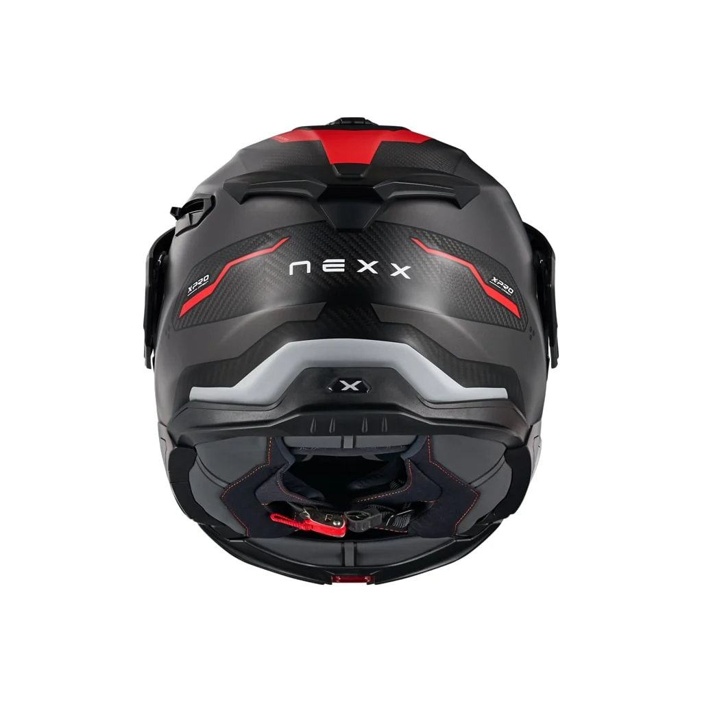 Nexx X.Lifecountry Carbon Terra harmaa/punainen - Image 4