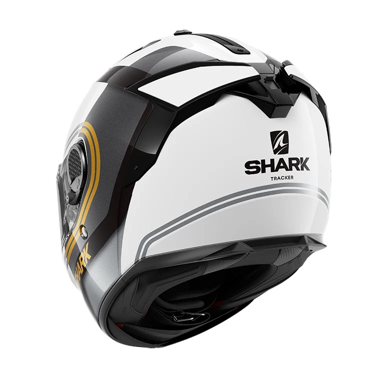 Shark Spartan GT Tracker, matta valko/musta/kulta - Image 2