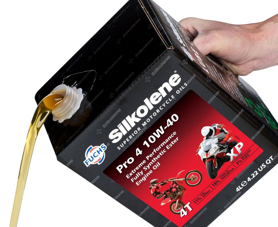 Silkolene Pro 4 10W-40 XP, 4L Lube Cube - Image 2