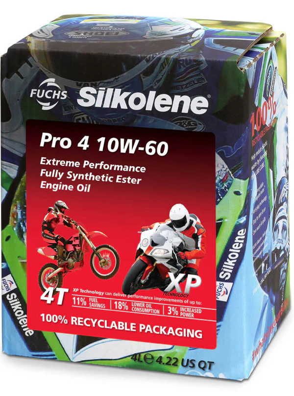 Silkolene Pro 4 10W-60 XP, 4L Lube Cube