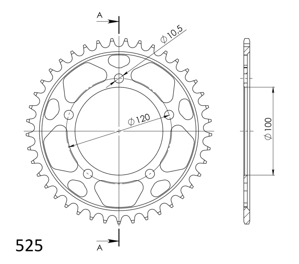 Supersprox takaratas Steel RFE-7026:40