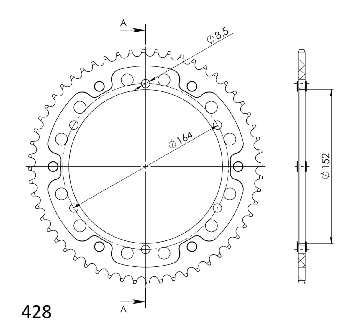 Supersprox Stealth takaratas Silver 1839-RST-56-8