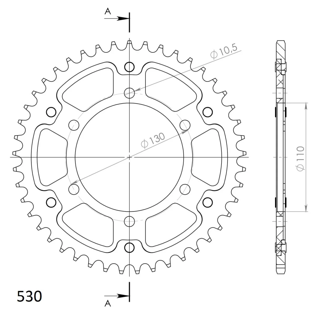 Supersprox Stealth takaratas Black 479-RST-45-0
