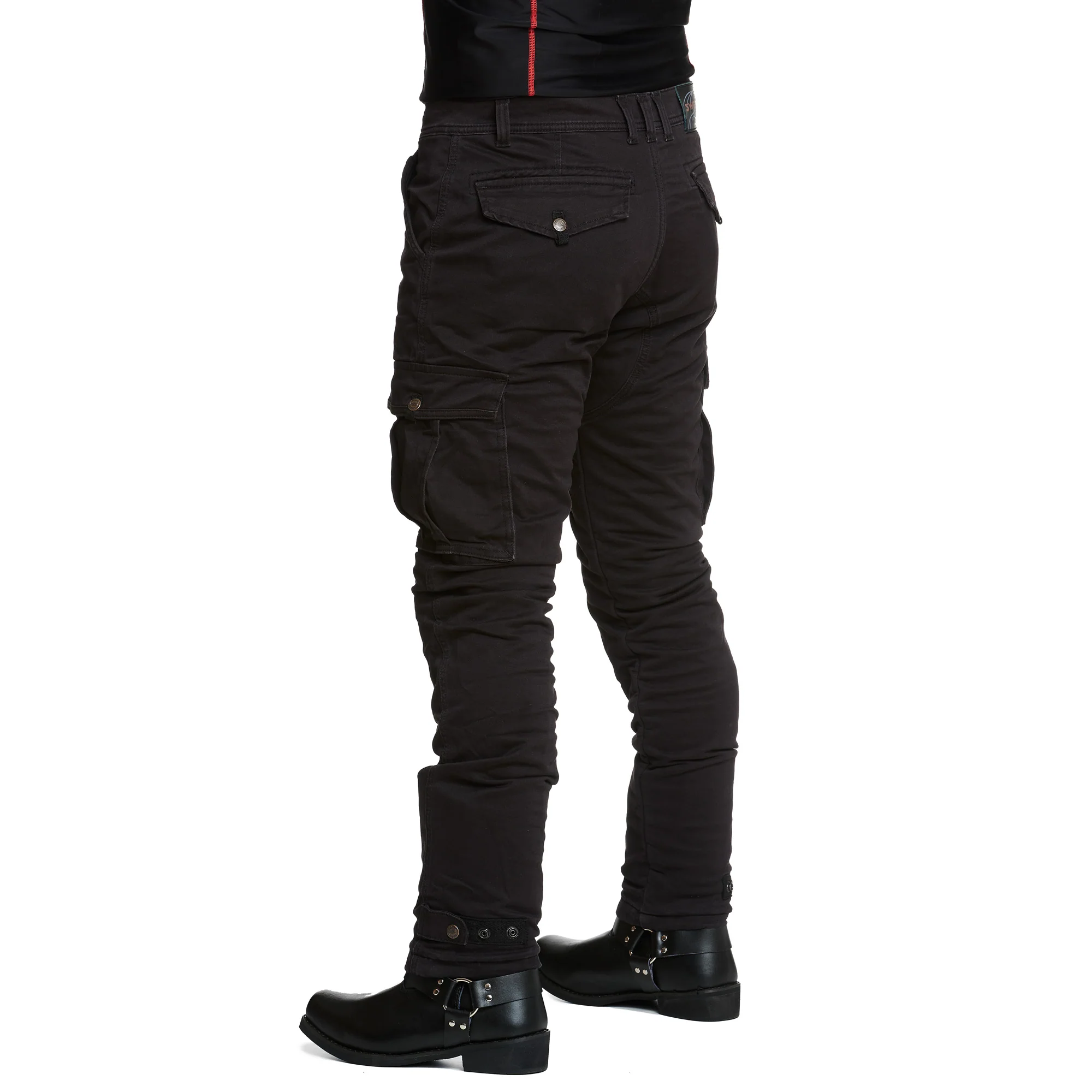 Sweep Black Jungle aramid vahvistetut ajofarkut - Image 3