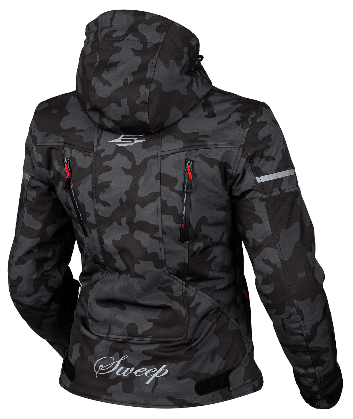 Sweep Flawless naisten softshell ajotakki, t.harmaa/camo - Image 2