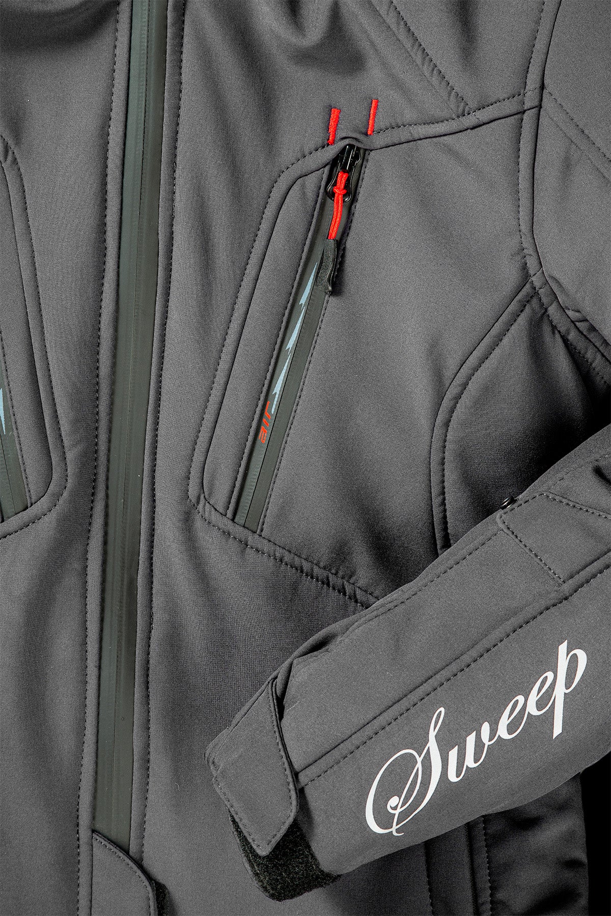 Sweep Flawless naisten softshell ajotakki, harmaa/punainen - Image 3