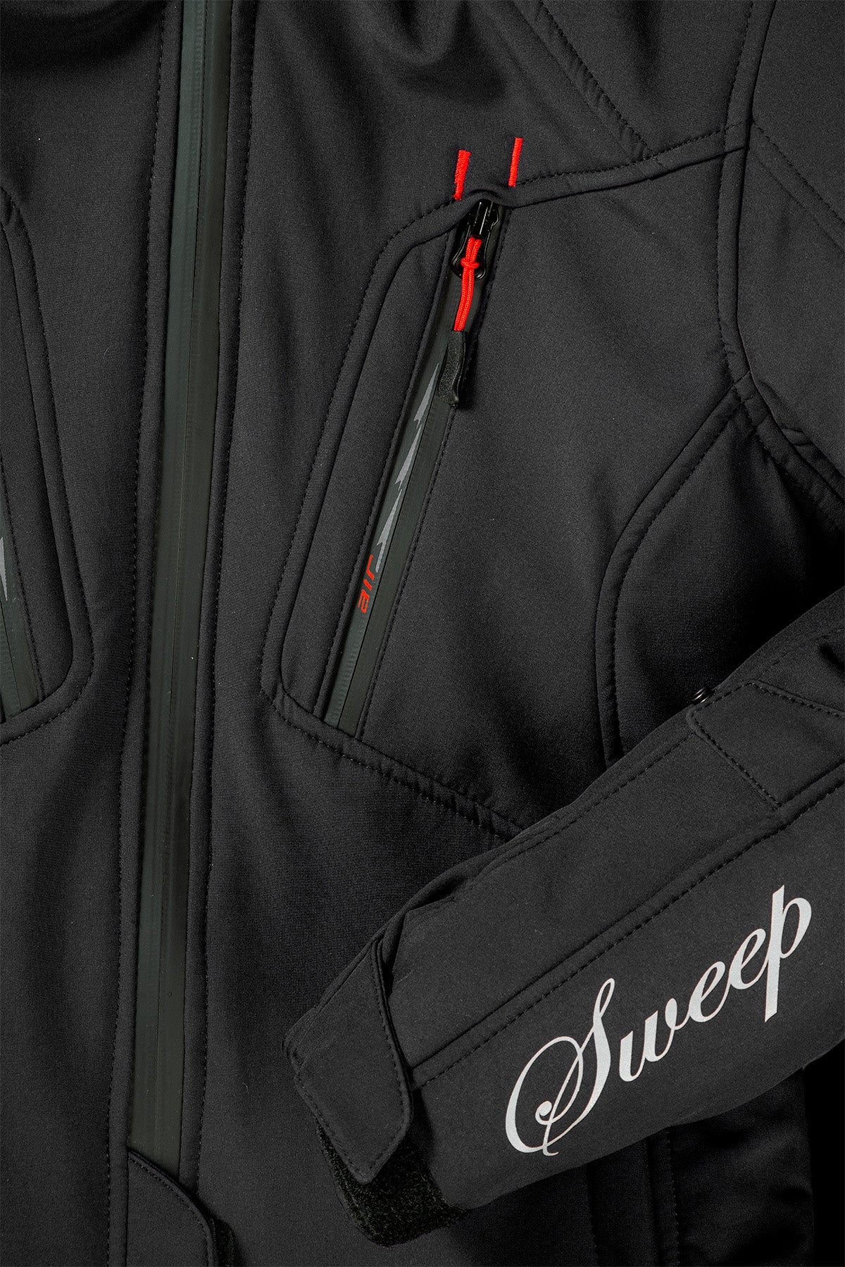 Sweep Flawless naisten softshell ajotakki, musta/puna - Image 4