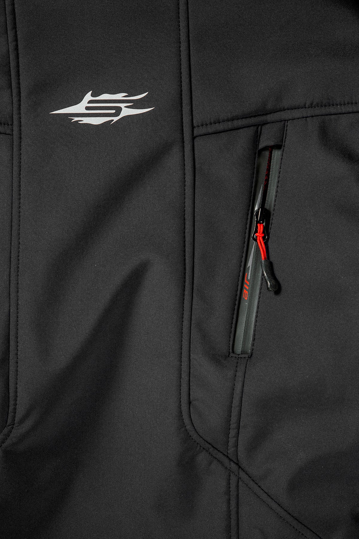 Sweep Flawless naisten softshell ajotakki, musta/puna - Image 5