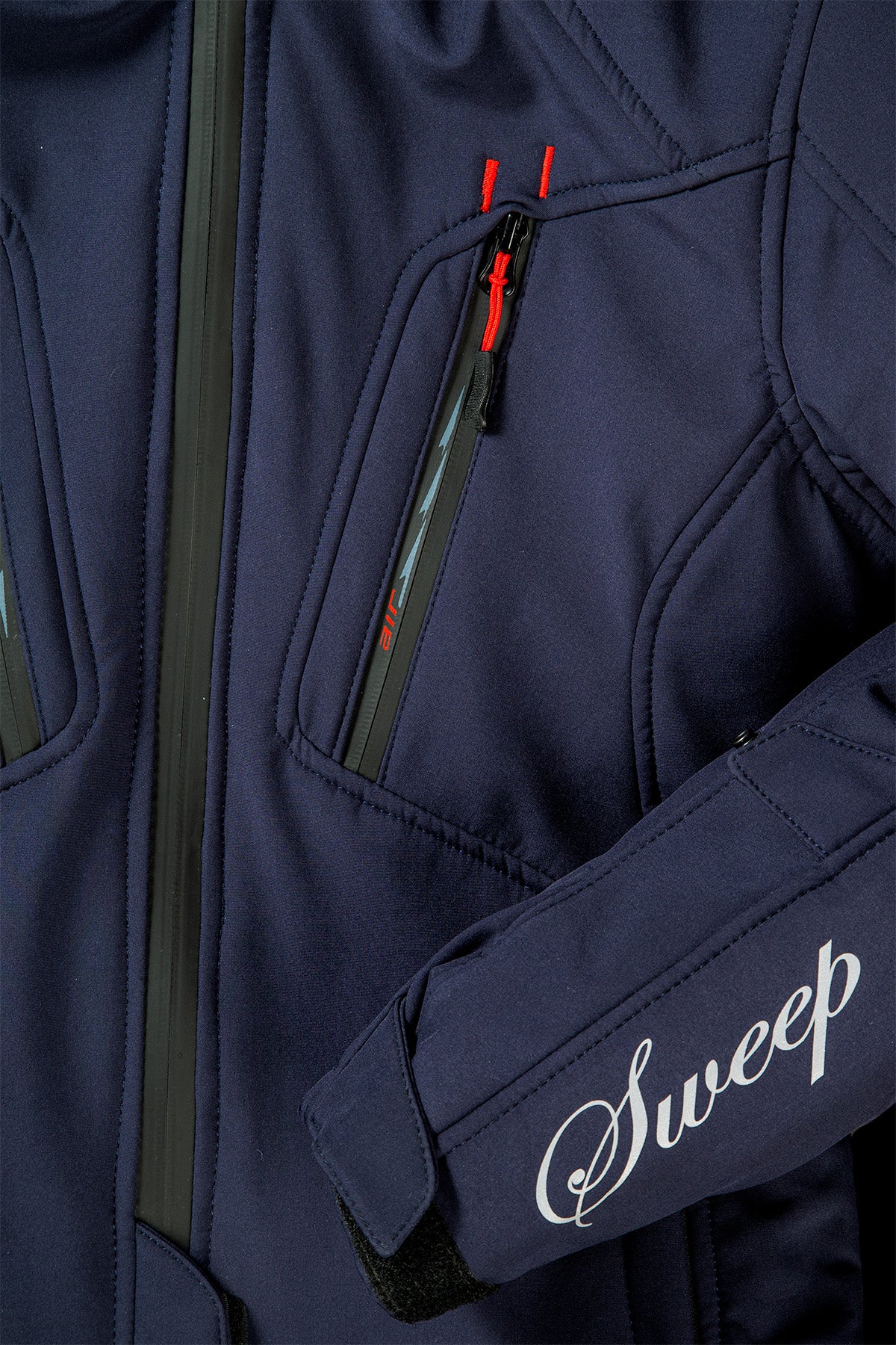 Sweep Flawless naisten softshell ajotakki, navy sininen/puna - Image 3