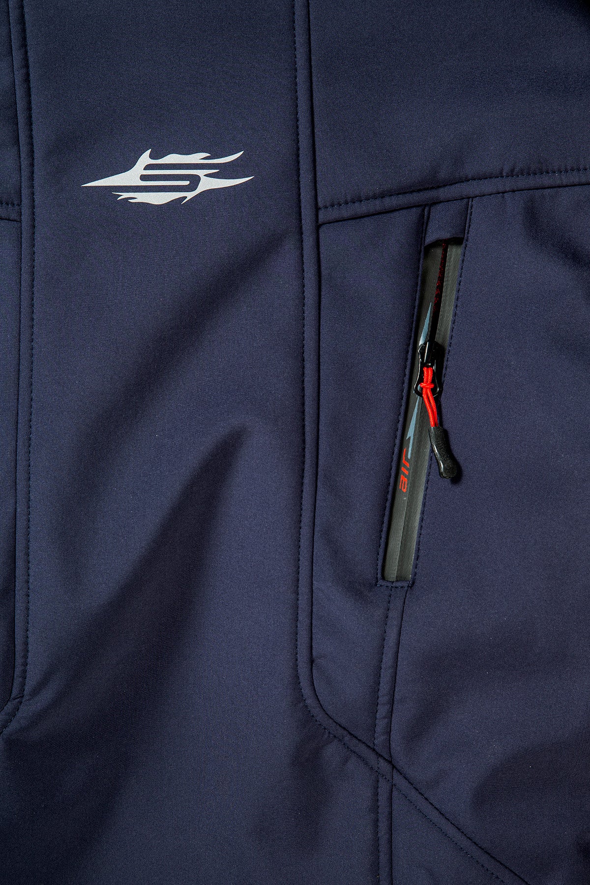 Sweep Flawless naisten softshell ajotakki, navy sininen/puna - Image 4