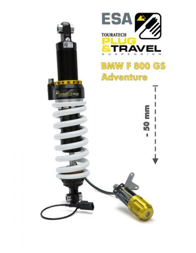 Touratech Suspension, lowering by -50mm for BMW F800GS Adventure from 2014 Type: