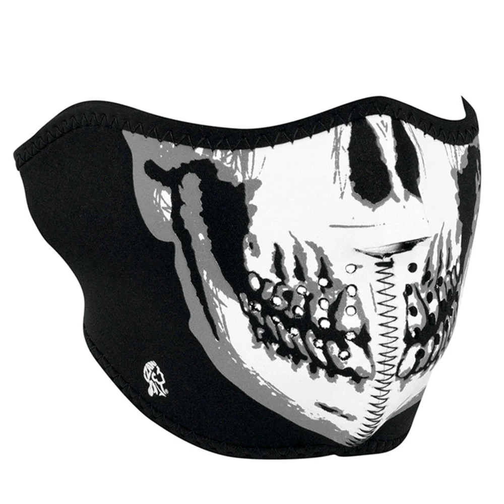 ZanHeadgear neopreenimaski, puolikas, Skull Face