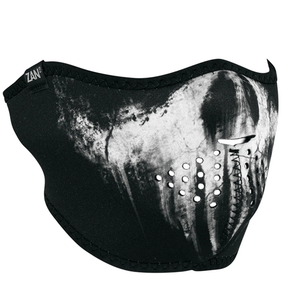 ZanHeadgear neopreenimaski, puolikas, Skull Ghost